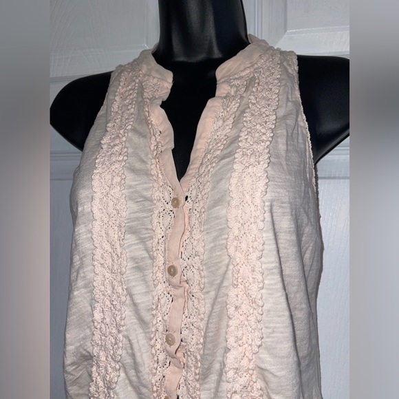 Meadow Rue - Anthropologie button up top sleeveless XSP - Picture 2 of 6